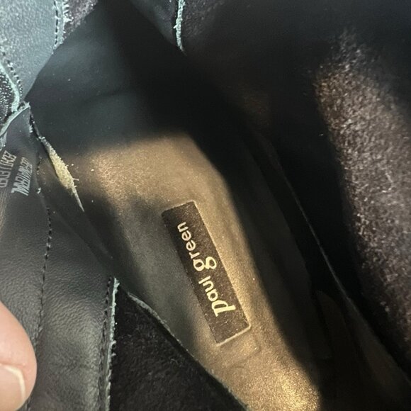 Paul Green Boots Womens UK 5 US 7.5 Logan Bootie Suede Side Zip Ankle Black - Picture 5 of 6